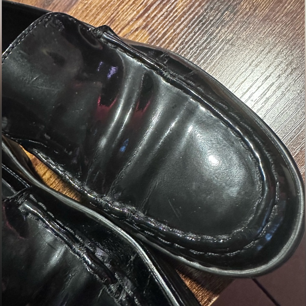 Tod's Black Patent Leather Penny Loafers 38 1/2 - Picture 10 of 10